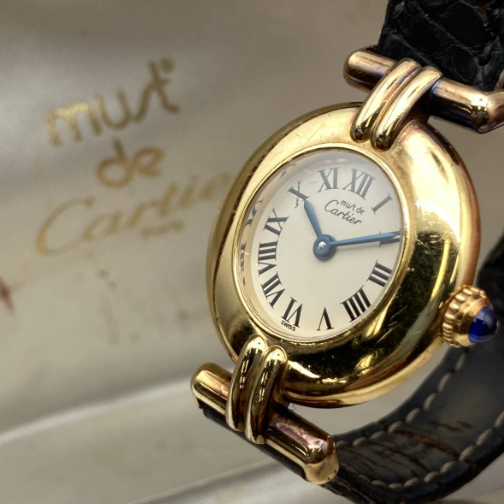 カルティエ 腕時計 カルティエ マストコリゼ ヴェルメイユ 1902 925 レディース クォーツ 箱付き